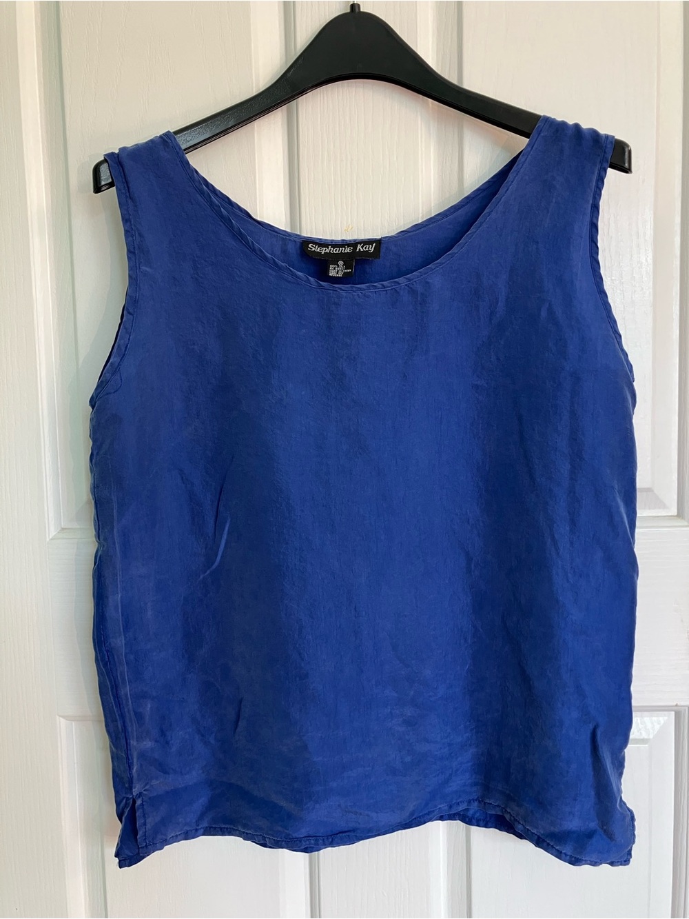 Royal Blue Pure SilkTank Top